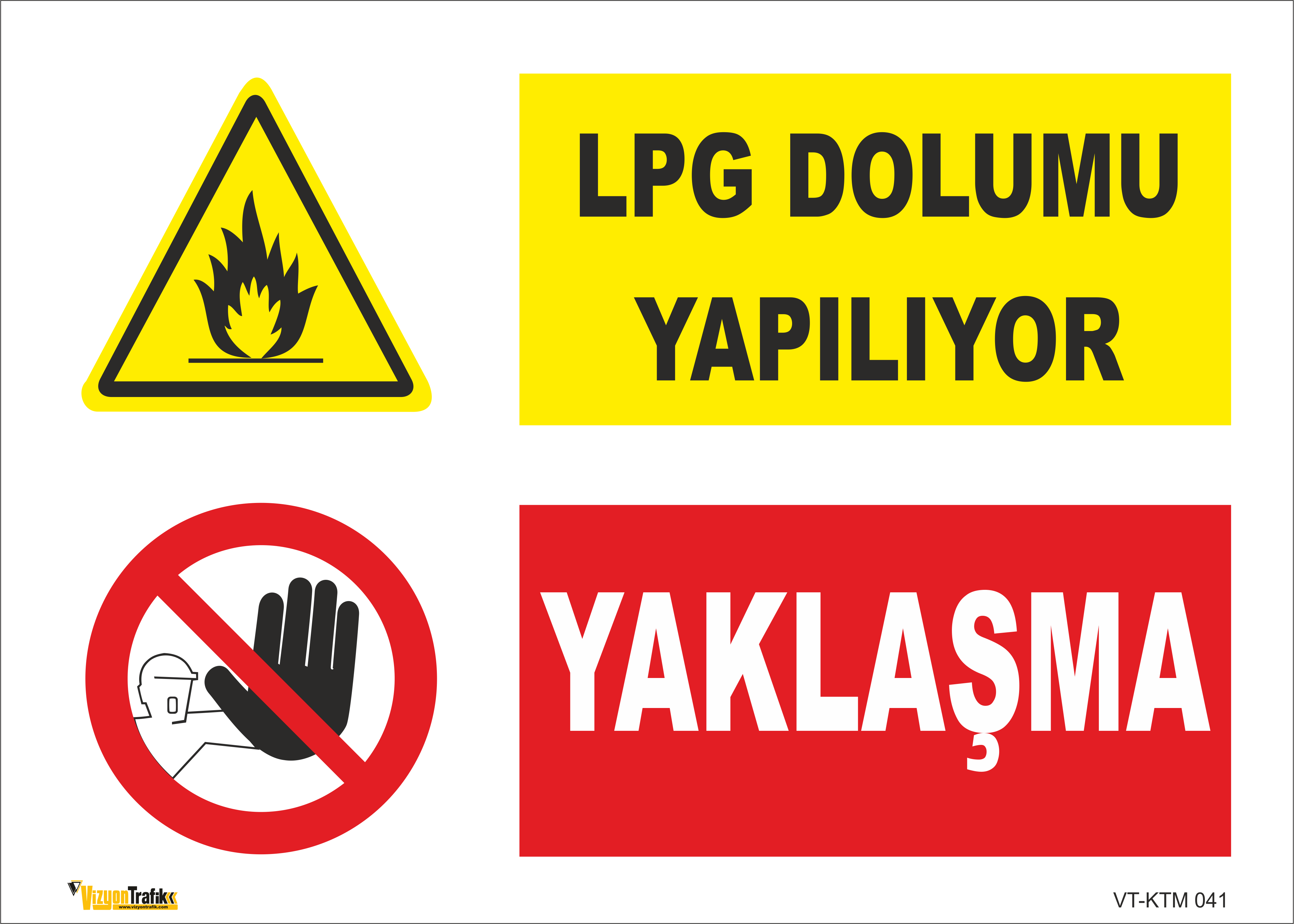 LPG DOLUMU YAPILIYOR- YAKLAŞMA LEVHASI